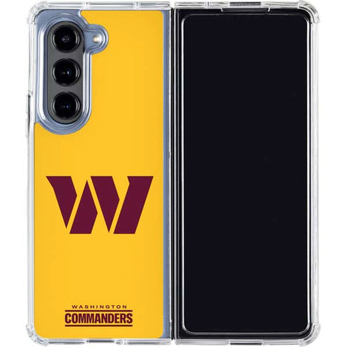 NFL Washington Commanders Logo Galaxy Z Fold5 5G Clear Case