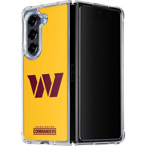 NFL Washington Commanders Logo Galaxy Z Fold5 5G Clear Case
