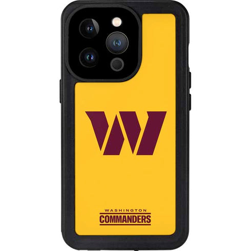 NFL Washington Commanders Logo iPhone 15 Pro Waterproof Case
