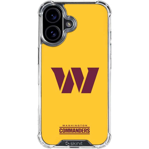 NFL Washington Commanders Logo iPhone 16 Plus Clear Case