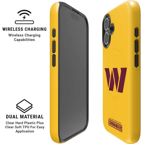 NFL Washington Commanders Logo iPhone 16 Plus Magsafe Impact Case