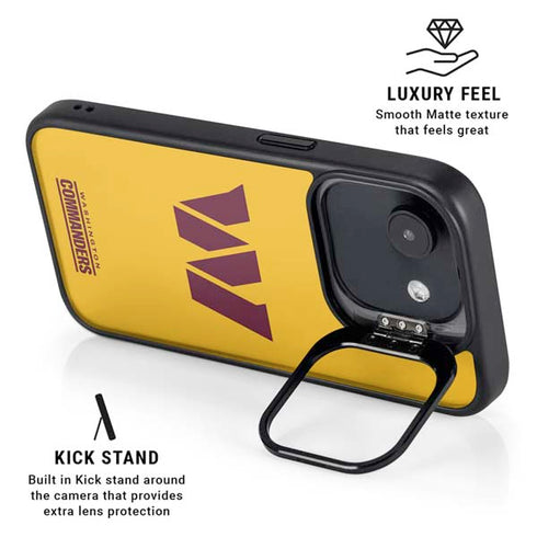 NFL Washington Commanders Logo iPhone 16e Kickstand Case