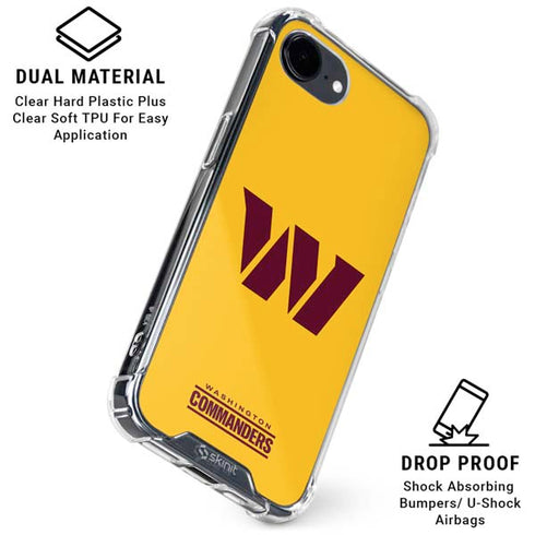 NFL Washington Commanders Logo iPhone 16e Clear Case