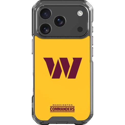 NFL Washington Commanders Logo iPhone 18 Pro Clear Case