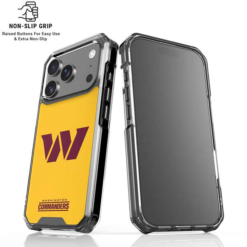 NFL Washington Commanders Logo iPhone 18 Pro Clear Case