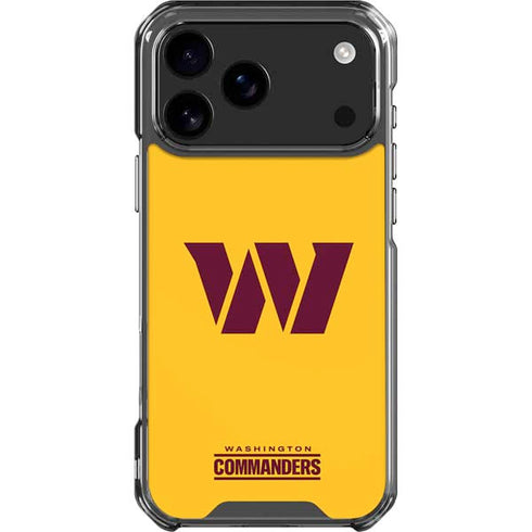 NFL Washington Commanders Logo iPhone 18 Pro Max Clear Case