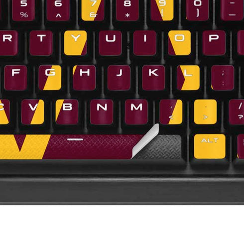 NFL Washington Commanders Logo K95 RGB PLATINUM Mechanical Gaming Keyboard Skin