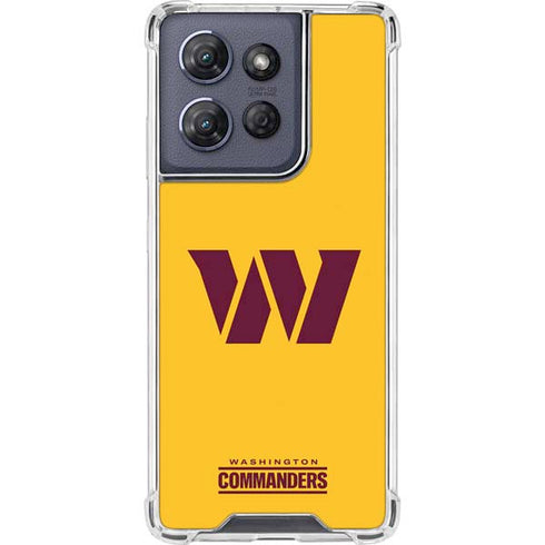 NFL Washington Commanders Logo Moto G 5G (2025) Clear Case