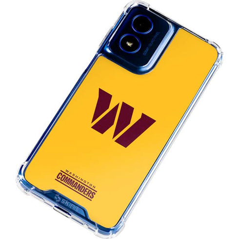 NFL Washington Commanders Logo Moto G 5G (2024) Clear Case