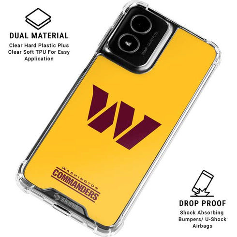 NFL Washington Commanders Logo Moto G Power 5G (2024) Clear Case