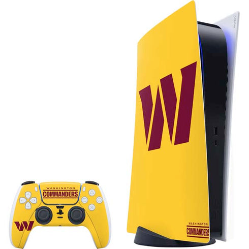 NFL Washington Commanders Logo PlayStation PS5 Skins