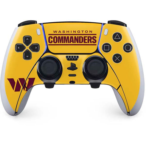 NFL Washington Commanders Logo PS5 DualSense Edge Pro Controller Skin