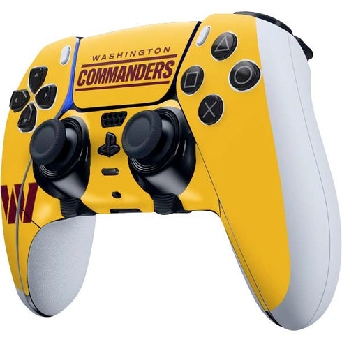 NFL Washington Commanders Logo PS5 DualSense Edge Pro Controller Skin