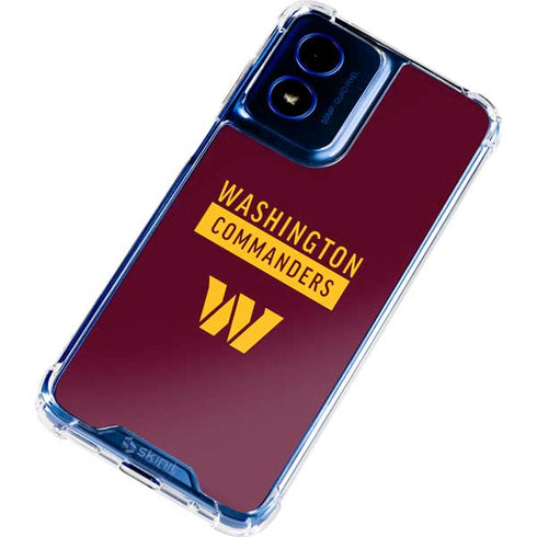 NFL Washington Commanders Moto G 5G (2024) Clear Case
