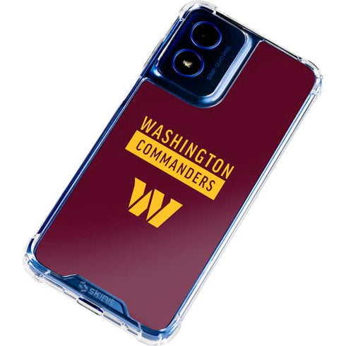 NFL Washington Commanders Moto G Play 4G (2024) Clear Case
