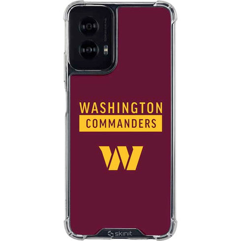 NFL Washington Commanders Moto G Power 5G (2024) Clear Case