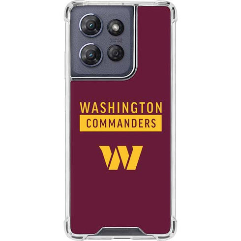 NFL Washington Commanders Moto G Power 5G (2025) Clear Case