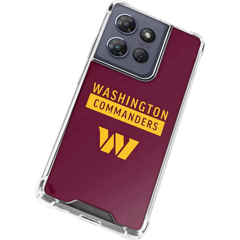 NFL Washington Commanders Moto G Power 5G (2025) Clear Case