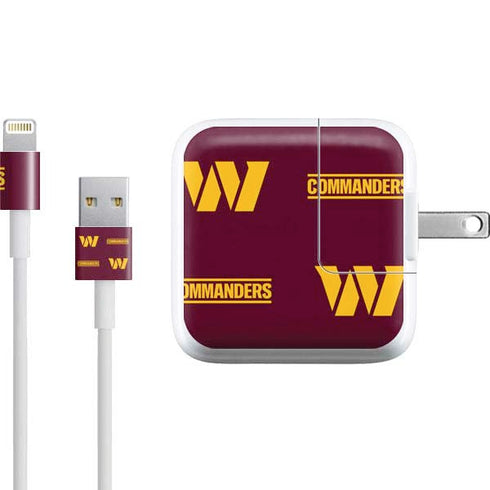 NFL Washington Commanders Blitz Series iPad Charger (10W USB) Skin