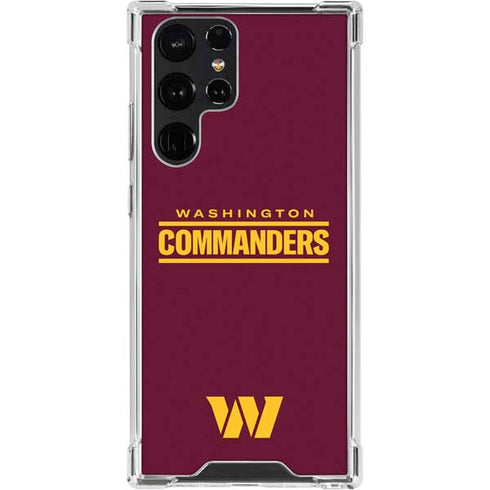 NFL Washington Commanders Performance Series Galaxy S23 Ultra Clear Case