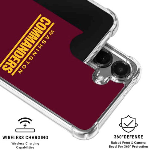 NFL Washington Commanders Performance Series Galaxy S26 Clear Case