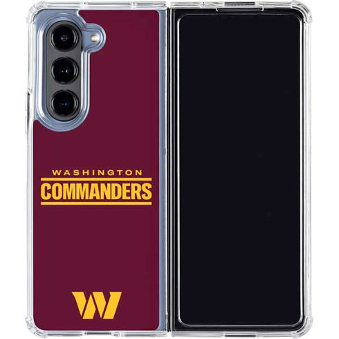 NFL Washington Commanders Performance Series Galaxy Z Fold5 5G Clear Case