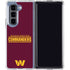 NFL Washington Commanders Performance Series Galaxy Z Fold5 5G Clear Case