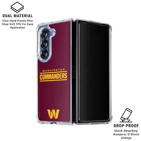 NFL Washington Commanders Performance Series Galaxy Z Fold6 Clear Case