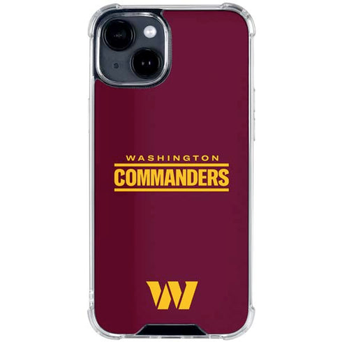 NFL Washington Commanders Performance Series iPhone 15 Clear Case