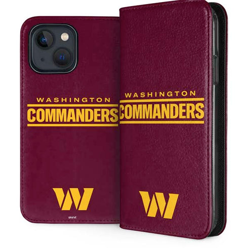 NFL Washington Commanders Performance Series iPhone 15 Plus Folio Case