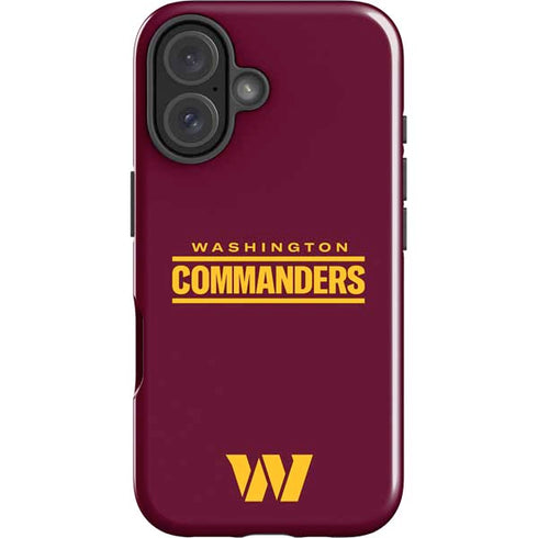 NFL Washington Commanders Performance Series iPhone 16 Impact Case