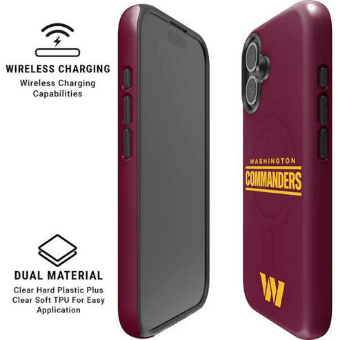 NFL Washington Commanders Performance Series iPhone 16 Magsafe Impact Case