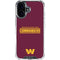 NFL Washington Commanders Performance Series iPhone 16 Plus Clear Case