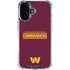 NFL Washington Commanders Performance Series iPhone 16 Plus Clear Case