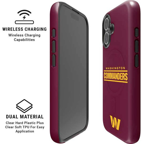 NFL Washington Commanders Performance Series iPhone 16 Plus Magsafe Impact Case