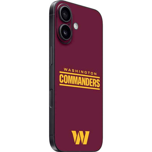 NFL Washington Commanders Performance Series iPhone 16 Plus Skin