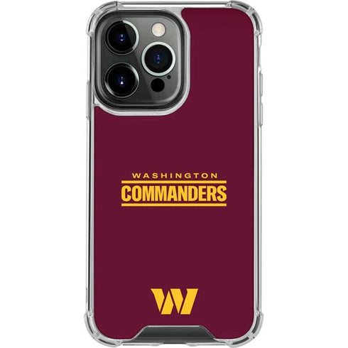 NFL Washington Commanders Performance Series iPhone 16 Pro Clear Case