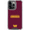 NFL Washington Commanders Performance Series iPhone 16 Pro Clear Case