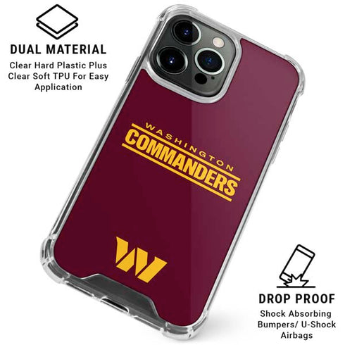 NFL Washington Commanders Performance Series iPhone 16 Pro Clear Case