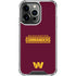 NFL Washington Commanders Performance Series iPhone 16 Pro Max Clear Case