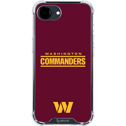 NFL Washington Commanders Performance Series iPhone 16e Clear Case