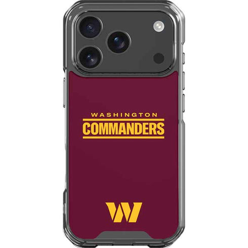 NFL Washington Commanders Performance Series iPhone 18 Pro Clear Case