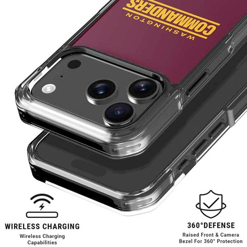 NFL Washington Commanders Performance Series iPhone 18 Pro Clear Case