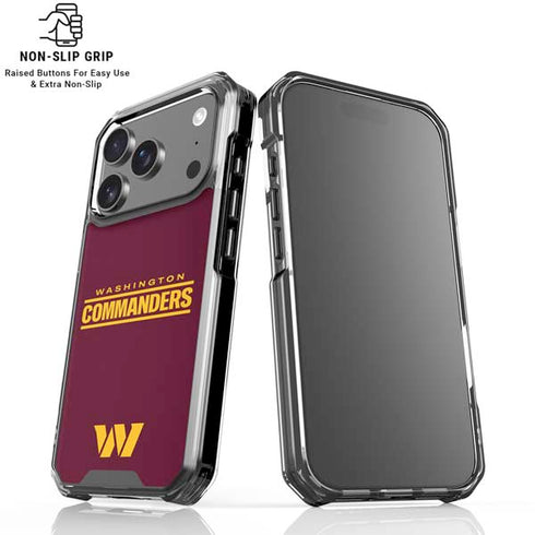 NFL Washington Commanders Performance Series iPhone 18 Pro Clear Case