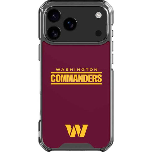 NFL Washington Commanders Performance Series iPhone 18 Pro Max Clear Case