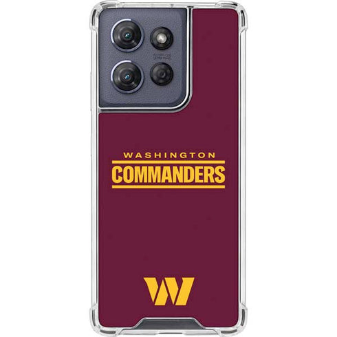 NFL Washington Commanders Performance Series Moto G 5G (2025) Clear Case