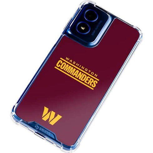 NFL Washington Commanders Performance Series Moto G 5G (2024) Clear Case