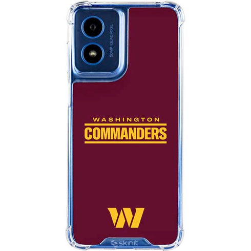 NFL Washington Commanders Performance Series Moto G Play 4G (2024) Clear Case