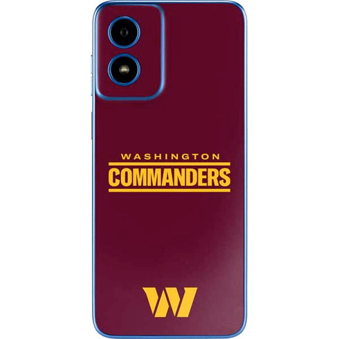 NFL Washington Commanders Performance Series Moto G Play 4G (2024) Skin