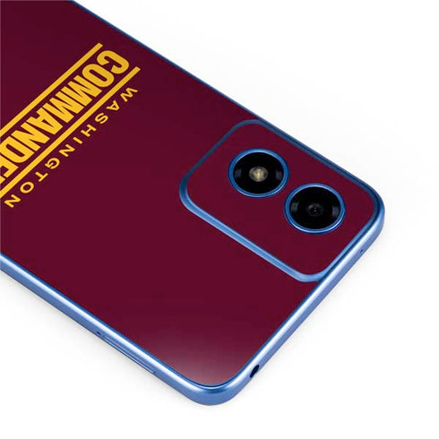 NFL Washington Commanders Performance Series Moto G Play 4G (2024) Skin